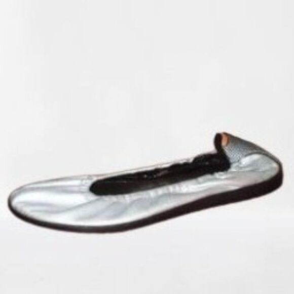 Samsonite Womens Flats Silver 7  Scrunch Ballet Flats - Picture 1 of 10